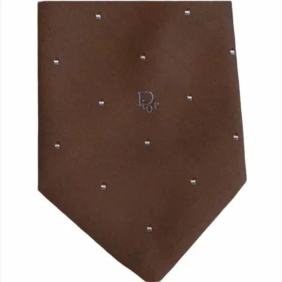 Christian Dior Vintage Tie Brown - Picture 2 of 6